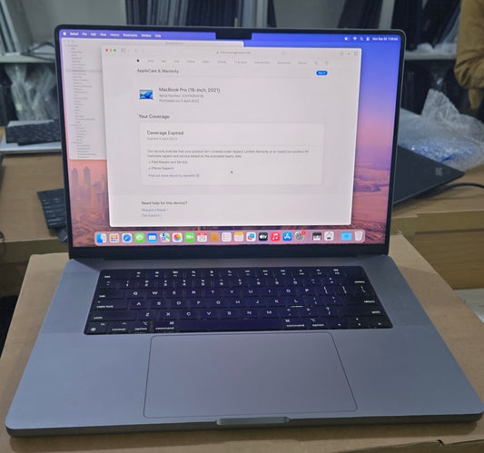 Used Macbook Pro A2485 2021-2022 (M1 MAX/32gb/1TB/1 Year/16.2" Liquid Retina/1 Year Waarranty)