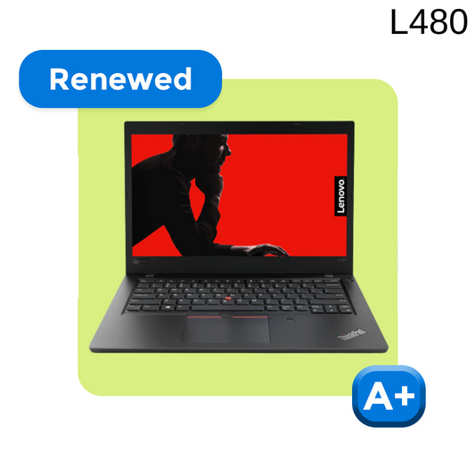 REFURBISHED LENOVO THINKPAD L480 (CORE i5 8TH GEN/14"/1 YEAR WARRANTY)