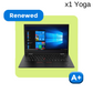 REFURBISHED LENOVO THINKPAD x1 Yoga (CORE i7 6TH GEN/14" 2in1 Touch/1 YEAR WARRANTY)