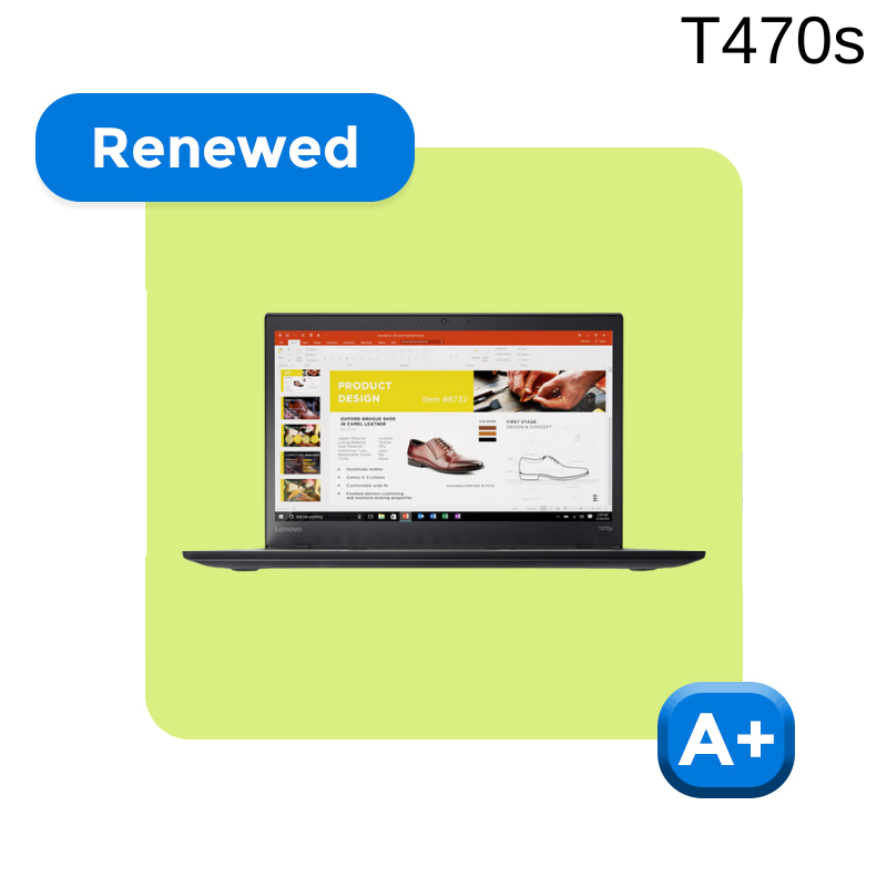 REFURBISHED LENOVO THINKPAD T470s (CORE i5 6TH GEN/14"/1 YEAR WARRANTY)