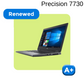 REFURBISHED DELL PRECISION 7730 (CORE i7 8TH GEN/17.3"/16GB NVIDIA P5200/1 YEAR WARRANTY)
