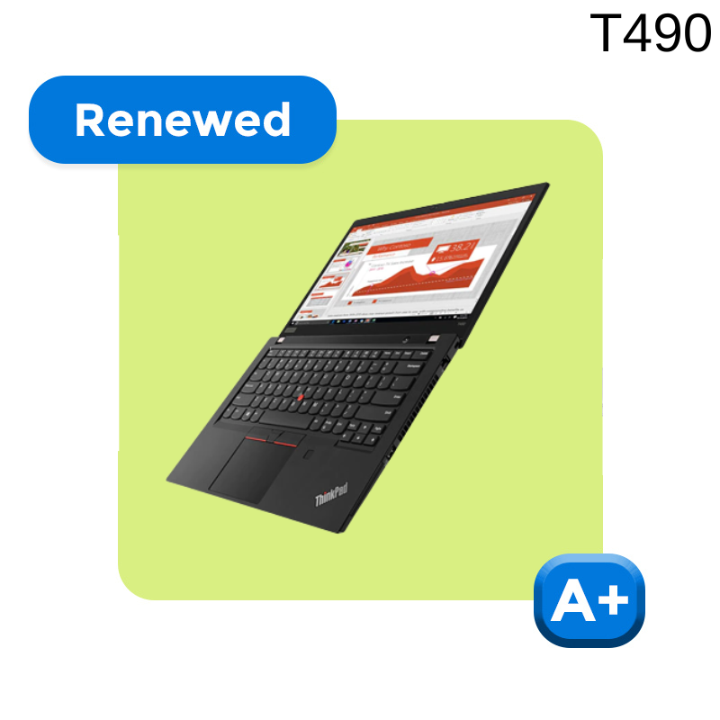 REFURBISHED LENOVO THINKPAD T490 (CORE i5 10TH GEN/14"/1 YEAR WARRANTY)