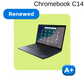 REFURBISHED LENOVO ThinkPad C14 Chromebook (Core i5 12th/14" Touch/1 Year Warranty/ChromeOS)