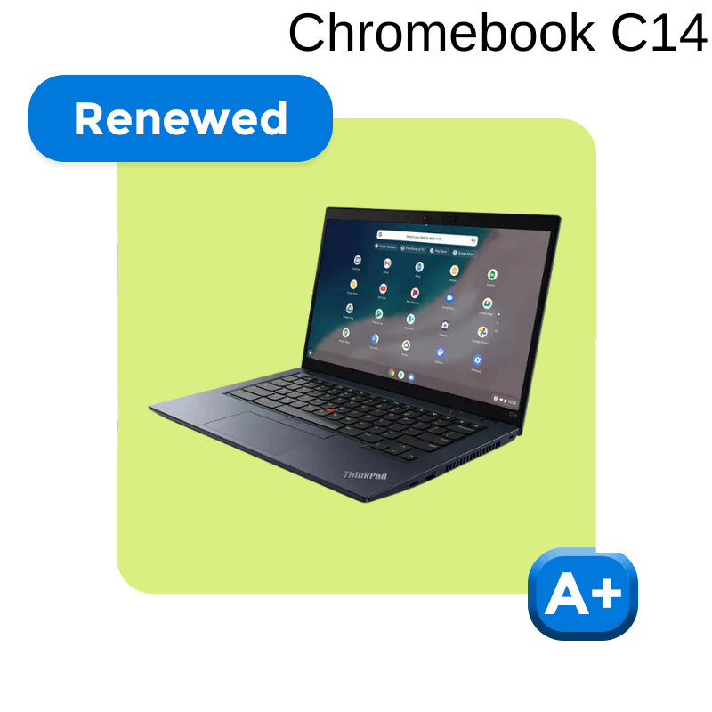 REFURBISHED LENOVO ThinkPad C14 Chromebook (Core i5 12th/14" Touch/1 Year Warranty/ChromeOS)