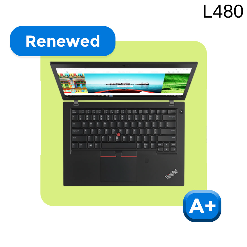 REFURBISHED LENOVO THINKPAD L480 (CORE i5 8TH GEN/14"/1 YEAR WARRANTY)