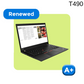 REFURBISHED LENOVO THINKPAD T490 (CORE i5 10TH GEN/14"/1 YEAR WARRANTY)