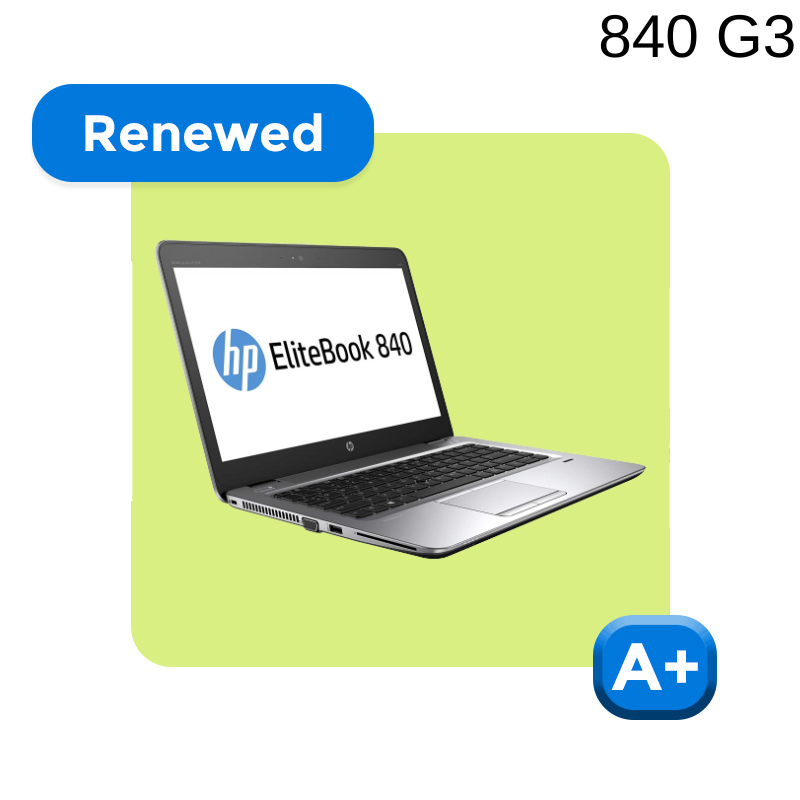 REFURBISHED HP ELITEBOOK 840 G3 (Core i5 6th/14"/1 YEAR Warranty)