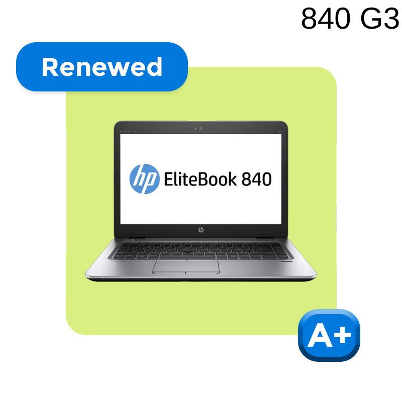 REFURBISHED HP ELITEBOOK 840 G3 (Core i5 6th/14"/1 YEAR Warranty)