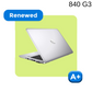 REFURBISHED HP ELITEBOOK 840 G3 (Core i7 6th/14"/1 YEAR Warranty)